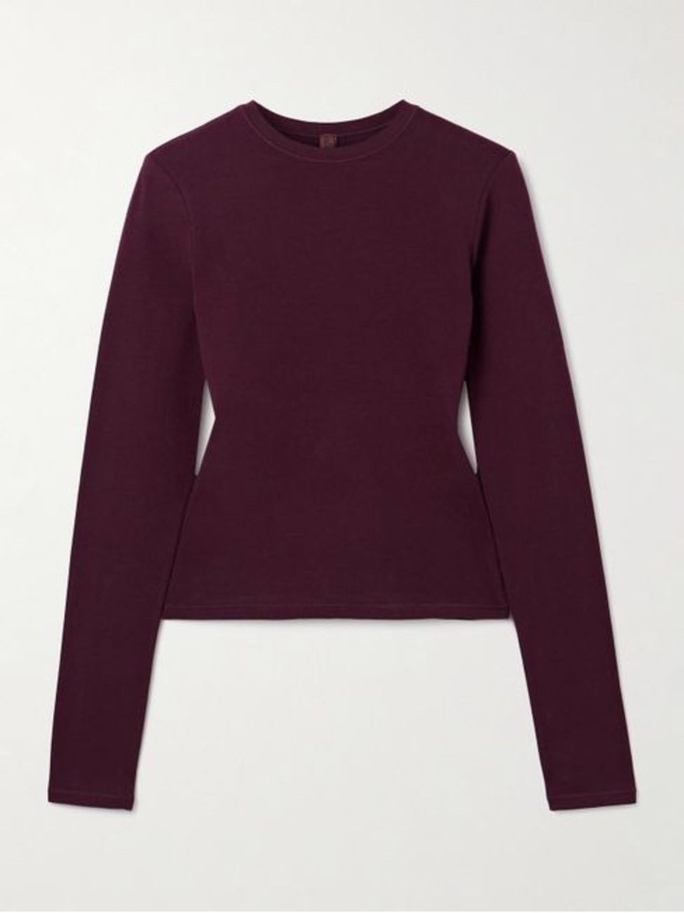 NWT Skims Cotton Jersey Long Sleeve T-Shirt XS